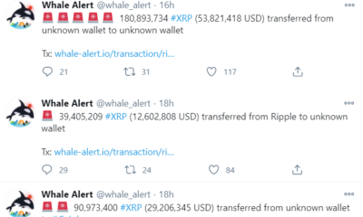 Coinbase, Ripple 및 기타 암호화 고래가 3 억 6,570 만 XRP를 이동 한 이유