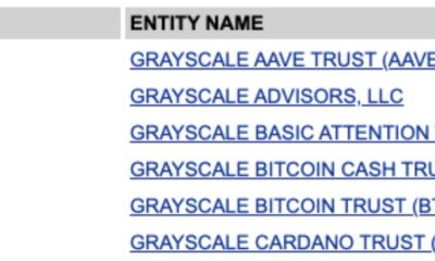Grayscale은 새로운 암호화 신탁 서류를 통해 DeFi에 진출 할 예정입니다.