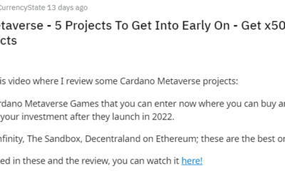 미래 메타버스에 대한 Cardano 설립자의 아이디어 매핑