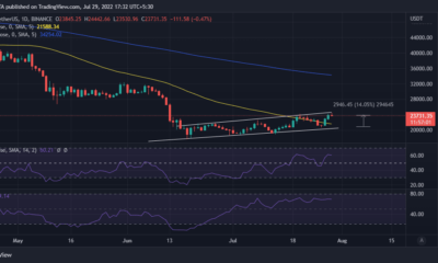 Bitcoin은 저항 재시험을 향하고 있지만 여기에 브레이크 아웃이있는 이유가 있습니다 ...