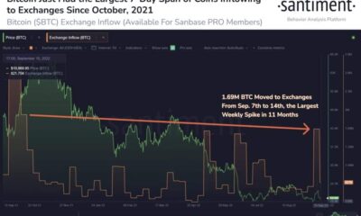 비트코인 [BTC]: 거래소로의 대규모 코인 유입은 매도 압력의 랠리를 의미