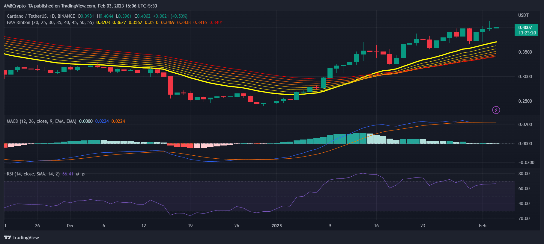 2023년 1월 Cardano의 강세 랠리 뒤에 있는 이유 평가