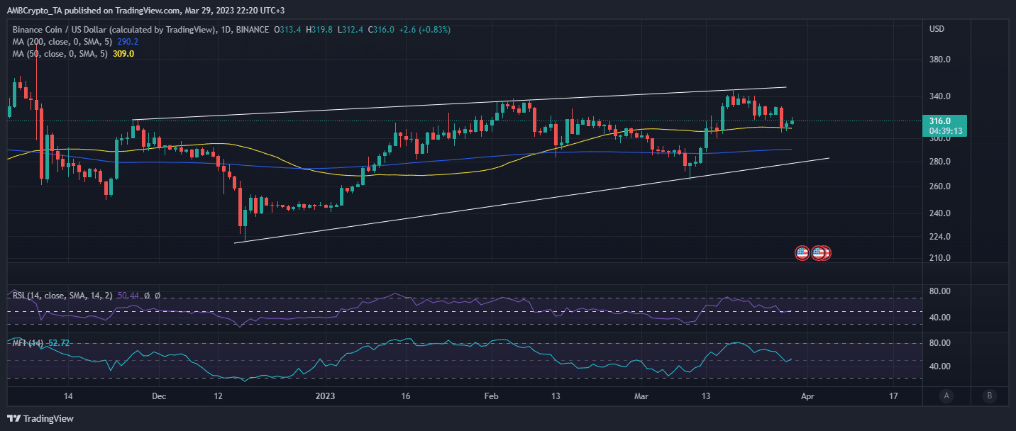 BNB 가격 행동