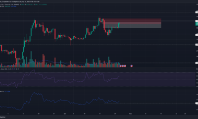 Binance Coin은 지원 영역에서 튀어 나와 다시 지역 최고점에 도전 할 수 있습니다.
