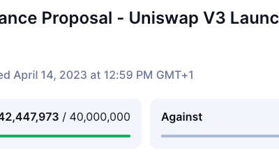 Uniswap 거버넌스 제안 투표