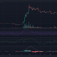 어두운 배경의 Bitcoin Cash BCH 가격 차트