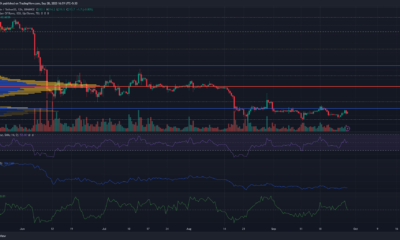 어두운 배경의 BNB 가격 차트