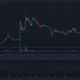 어두운 배경의 Stellar Lumens XLM 가격 차트