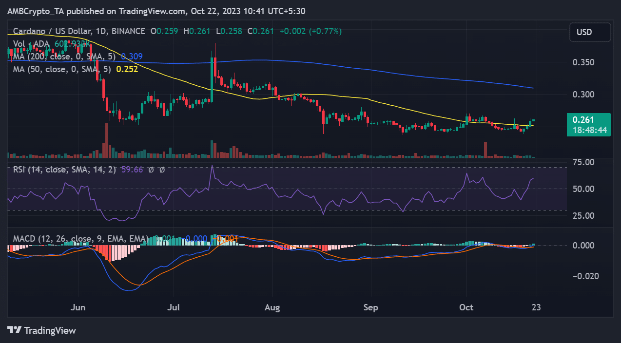 Cardano/USD 가격 변동