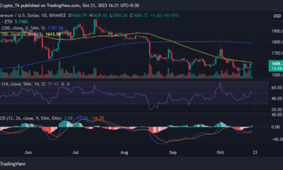 Ethereum/USD 일일 가격 변동