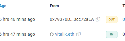 Vitalik Buterin이 ETH를 다시 ​​Coinbase로 이체했습니다. 이유는 무엇입니까?